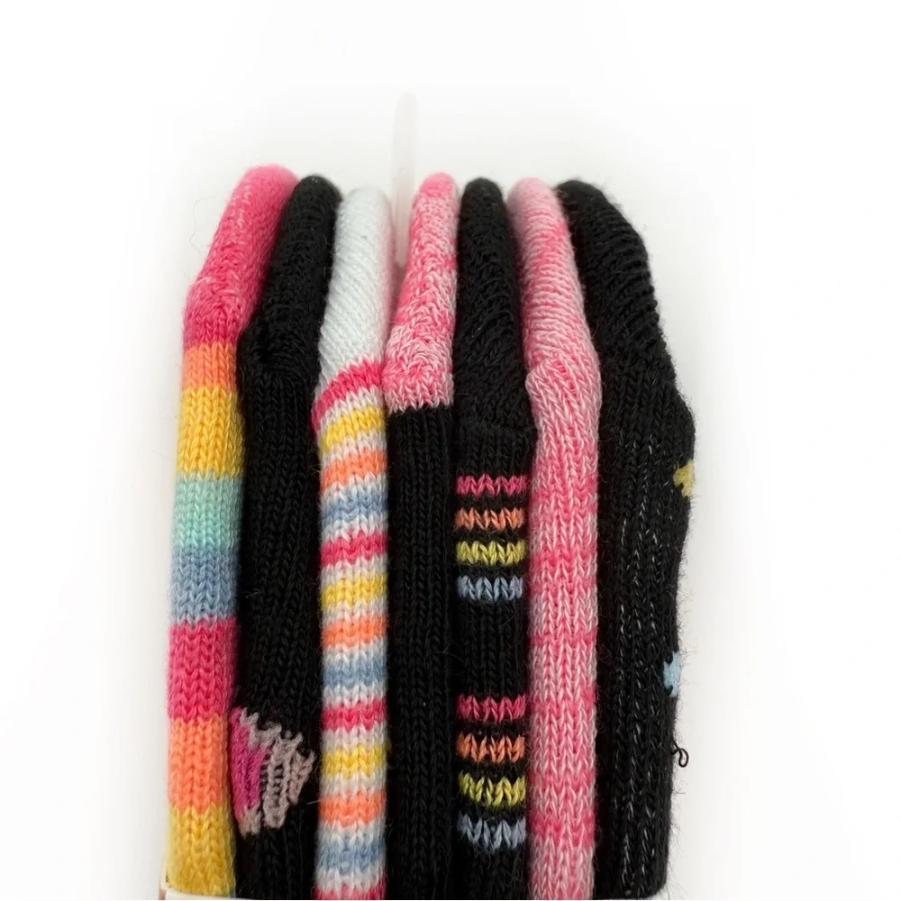 Tootsie Roll Pop Candy Womens No Show Socks Stripes Colorful Cute Gift 7 Pairs